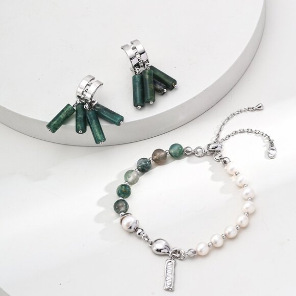 💖 Artisan Original Strawberry Quartz & Pearl Bracelet | S925 Gold Adjustable - Picture 7 of 11